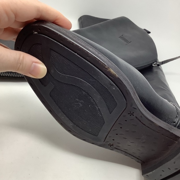 Franco Sarto Meyer Black Tall Riding Boots 7W NEW Leather - Picture 14 of 16